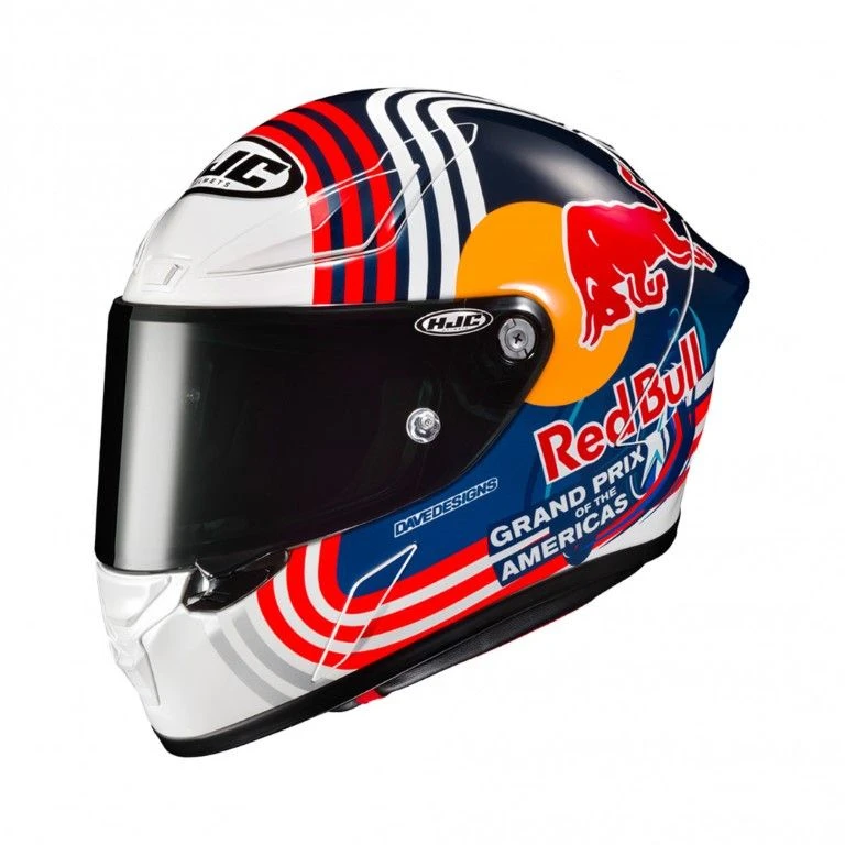 HJC RPHA 1 Red Bull Austin GP Motorhelm 4 HJC RPHA 1 Red Bull Austin GP Motorhelm - Afbeelding 4