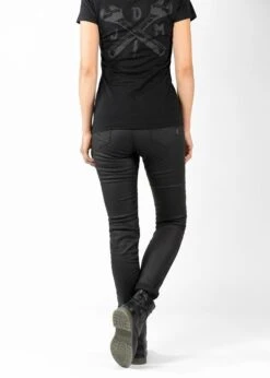 John Doe Betty Biker Jeggings Zwart Motorbroek -Motorfiets Uitrusting Serie john doe betty biker jeggings black jdj4009 achterkant d1b0