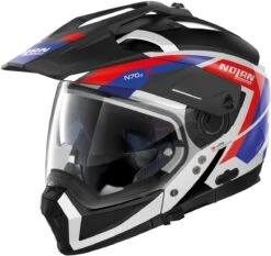 Nolan N70-2 X Grandes Alpes Motorhelm 5 Nolan N70-2 X Grandes Alpes Motorhelm -Motorfiets Uitrusting Serie n70 2 x grandes alpes n com m.white 26 69db