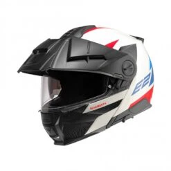 Schuberth E2 Defender Motorhelm -Motorfiets Uitrusting Serie schuberth e2 defender wit rood blauw 7298