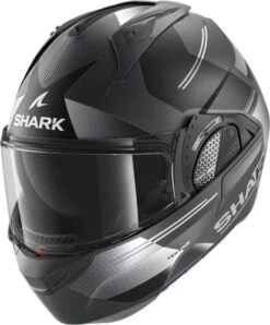 Shark Evo GT Tekline Motorhelm -Motorfiets Uitrusting Serie shark evo gt tekline zwart grijs 4a16