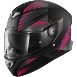 Shark Skwal 2 LED Hallder Motorhelm -Motorfiets Uitrusting Serie shark skwal 2 led hallder zwart roze f77c